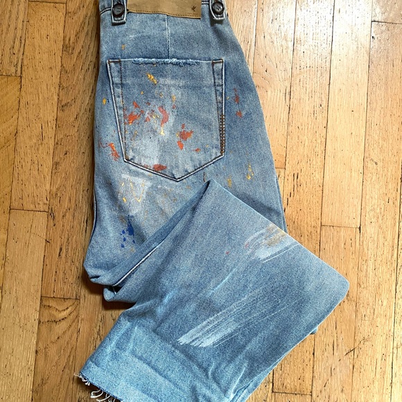 NWT - One Teaspoon Painted High  waist Safari Jean - Free People - size 24 or XS - Picture 6 of 9